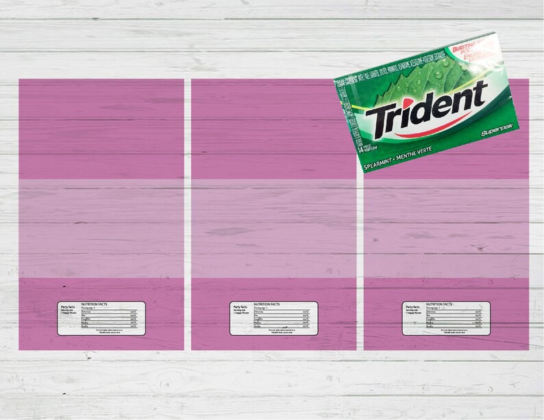 Trident Gum BAND Templates Png Svg Dxf Ai Psd Layered Files Etsy