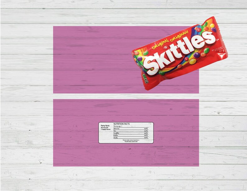 Skittles WRAPPER templates png svg dxf ai files | Etsy