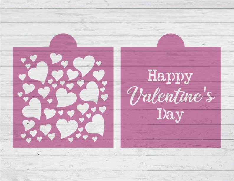Valentines Day, Love - Stencil