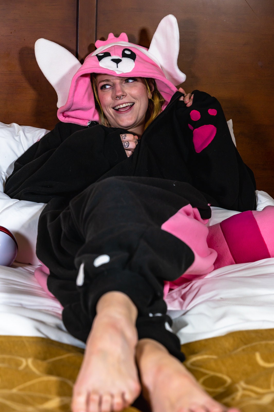 Fuzzy store stitch onesie