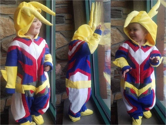 CHILD All Might-y Hero COSPLAY Inspired Kigu Onesie All for One for All  Inspired Toddler Kigurumi My Littlest Hero - Etsy