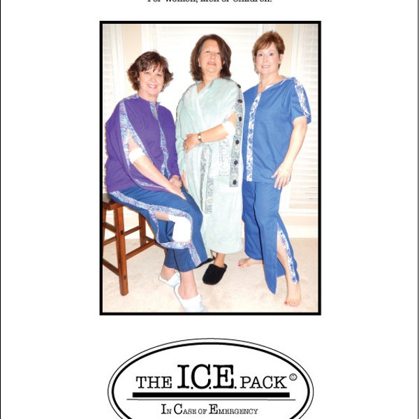 Hospital Patient Wear -The I.C.E. Pack: In Case of Emergency Pattern