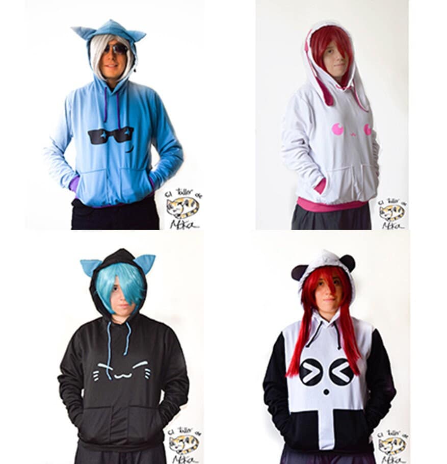 Animal Hoodie With Ears and Tail Etsy Sweden