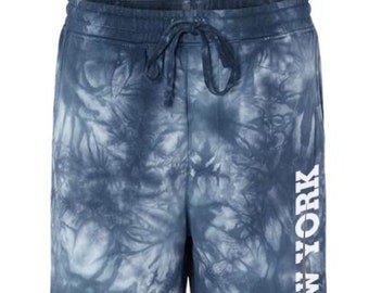 Metro Series New York Shorts * 2 Choices * (Tie-Dyed Navy Blue and Solid Navy Blue) Both with Pockets Mens Sizes Small - 2XL