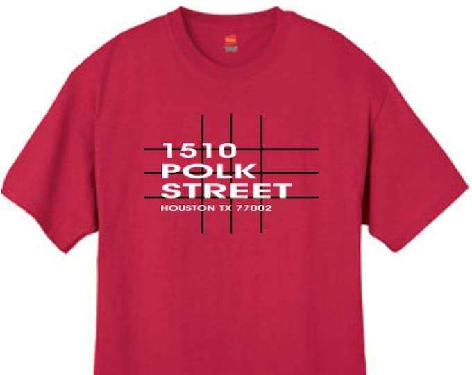 Houston Basketball Arena T Shirt Texas Red Sizes Small Medium Large X-Large XX-Large
