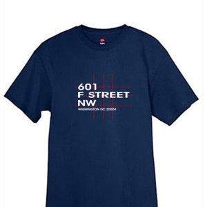 Washington Hockey Arena T Shirt Washington DC Navy Blue Sizes Small Medium Large X-Large XX-Large