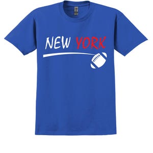 Unique City Series Support New York Royal Blue T Shirt DS4 Men&#39;s Sizes Small thru 2XL Available Free Shipping !!!