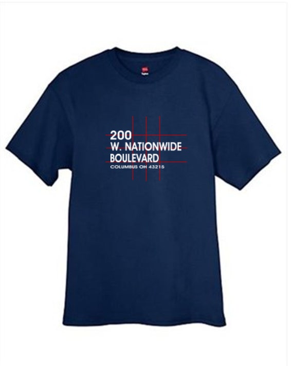 Columbus Hockey Arena T Shirt Ohio Navy Blue Sizes Small Medium Large X-Large XX-Large