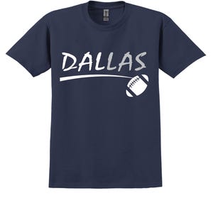 Unique City Series Support Dallas Navy Blue T Shirt DS2 Men&#39;s Sizes Small thru 2XL Available Free Shipping !!!