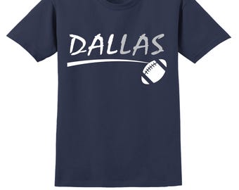 Unique City Series Support Dallas Navy Blue T Shirt DS2 Men's Sizes Small thru 2XL Available Free Shipping !!!
