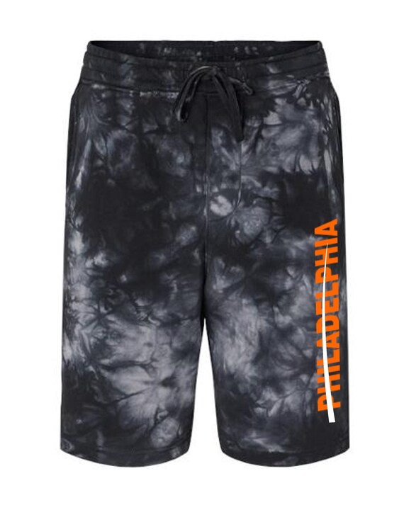 Metro Series Philadelphia Shorts * 2 Choices * (Tie-Dyed Black and Solid Black) Both with Pockets Mens Sizes Small - 2XL