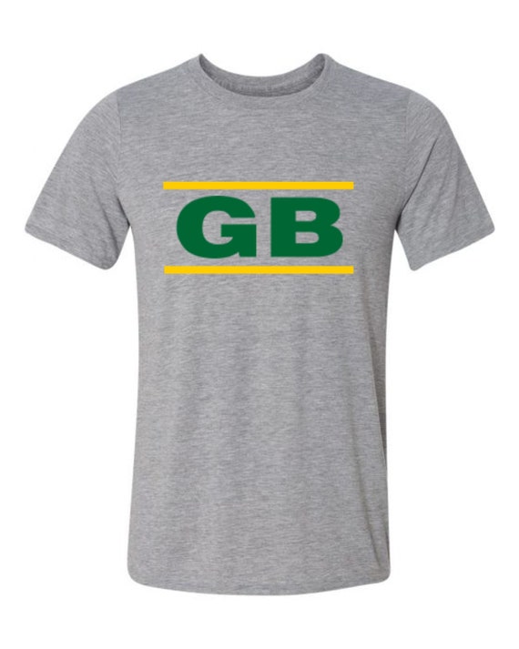 Green Bay T Shirt His And/Or Hers Matching Design Gray Sizes Small Thru 2XL
