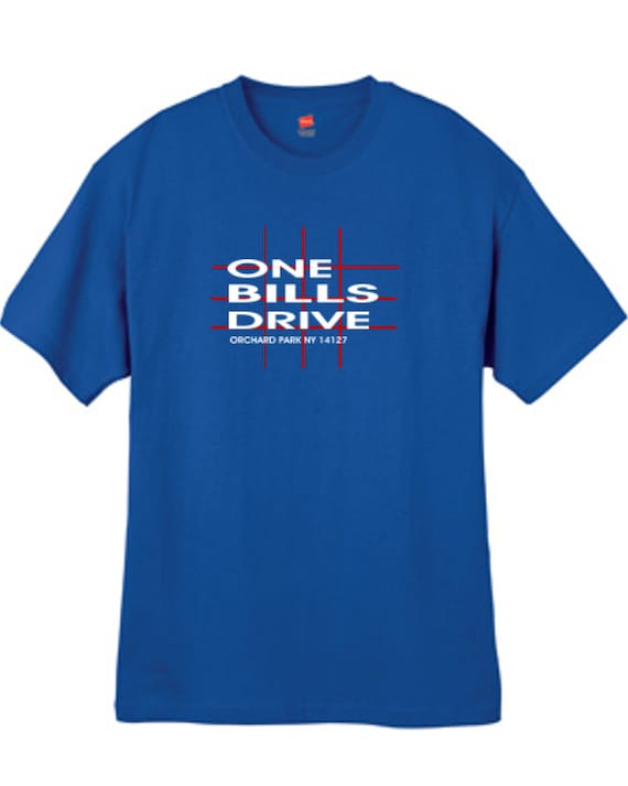 Buffalo Football Stadium T Shirt Deep Royal New York Sizes Small Thru 2XL