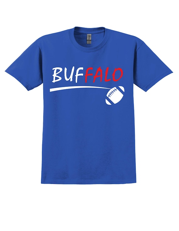 Unique City Series Support Buffalo Royal Blue T Shirt Men's Sizes Small thru 2XL Available Free Shipping !!!