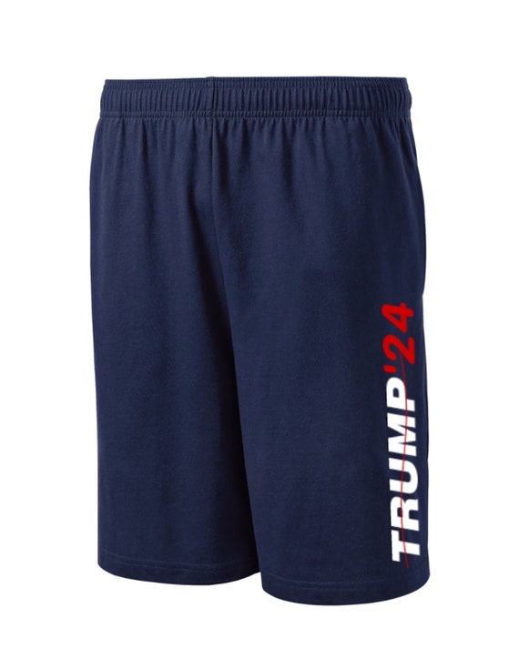 Donald Trump '24 Shorts With Side Pockets Navy Mens Sizes Small - 2XL