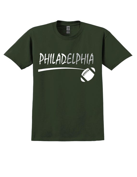 Unique City Series Support Philadelphia Dark Green T Shirt DS3 Men's Sizes Small thru 2XL Available Free Shipping !!!