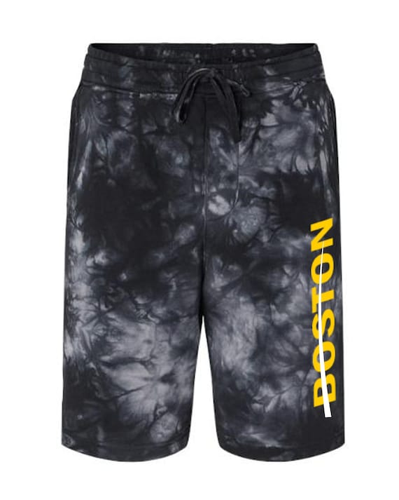 Metro Series Boston Shorts * 2 Choices * (Tie-Dyed Black and Solid Black) Both with Pockets Mens Sizes Small - 2XL
