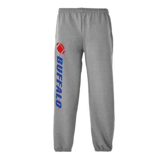 Exclusive Metro Series Buffalo Gray Sweatpants Men's Sizes Small - XX-Large with Side Pockets Free Shipping !!