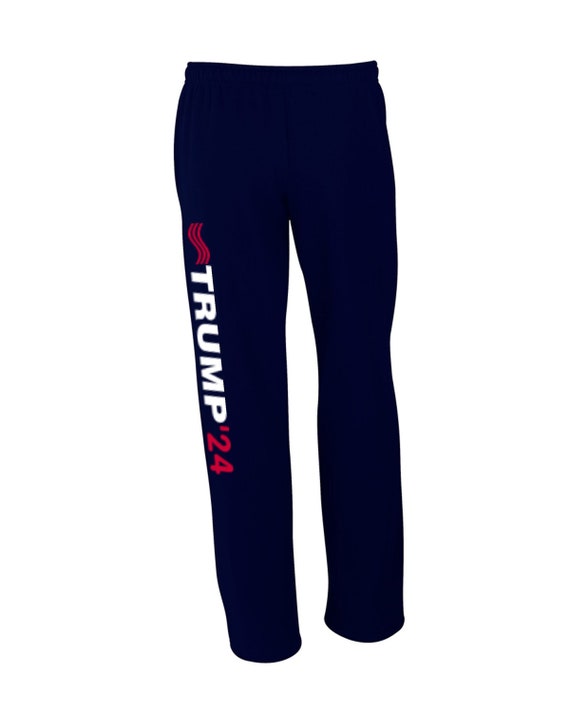 Limited Edition Donald Trump '24 Sweatpants Navy Blue Mens Sizes Small Thru X-large