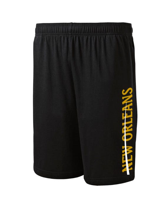 Metro Series New Orleans Shorts Black with Side Pockets Men's Sizes Small - 2XL Available - Free Shipping !!!