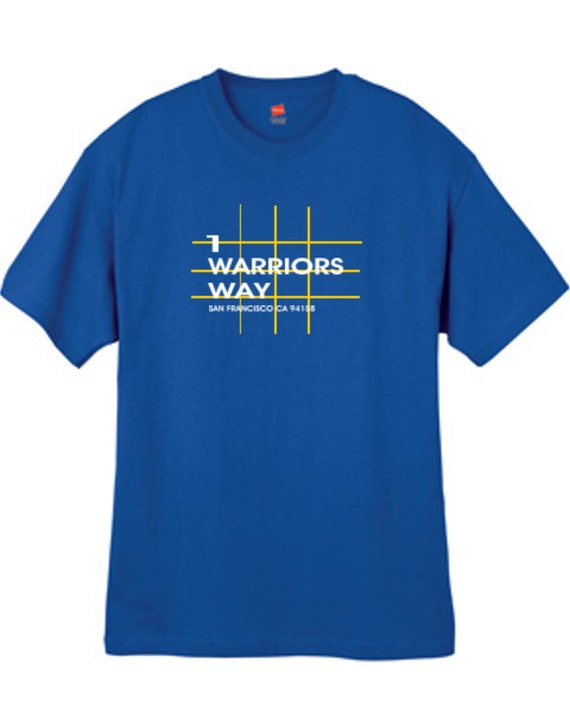 Golden State Basketball Arena T Shirt California Deep Royal Sizes Small Thru 2XL