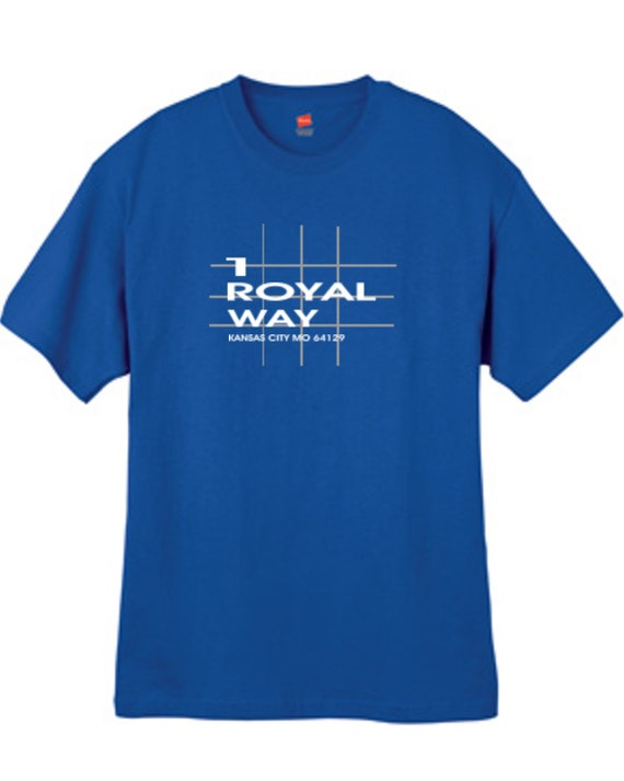 Kansas City Baseball Stadium T Shirt Missouri Deep Royal Sizes Small Thru 2XL
