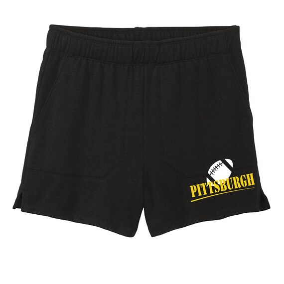 Super Hot !!! Exclusive Metro Series Pittsburgh Shorts with Side Pockets Women's Sizes Small - 2XL