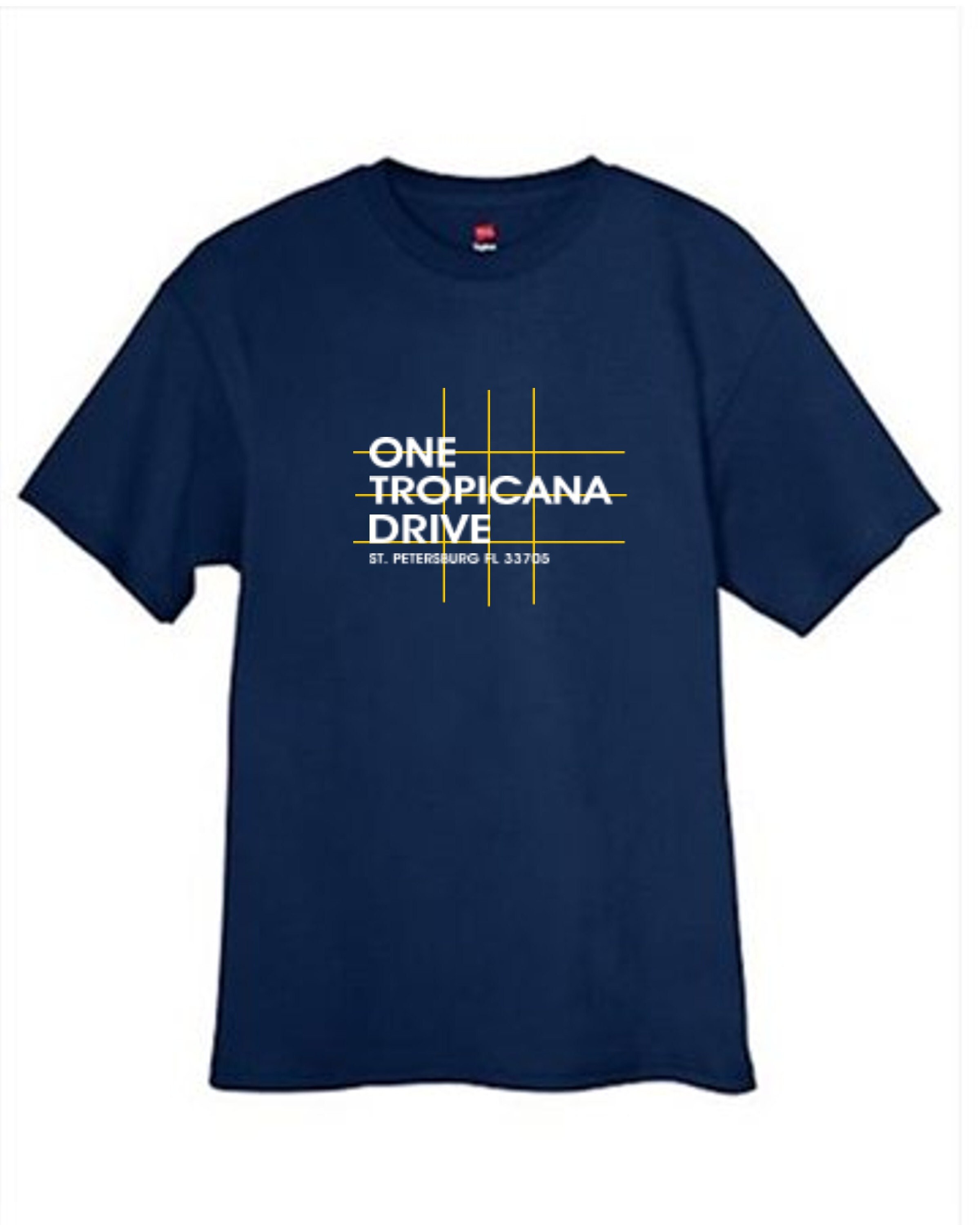 Tampa Bay Baseball Field T Shirt Florida Navy Blue Sizes Small Medium Large  X-Large XX-Large