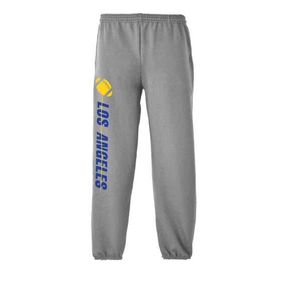 Exclusive Metro Series Los Angeles Gray Sweatpants DS2 Men's Sizes Small - XX-Large with Side Pockets Free Shipping !!