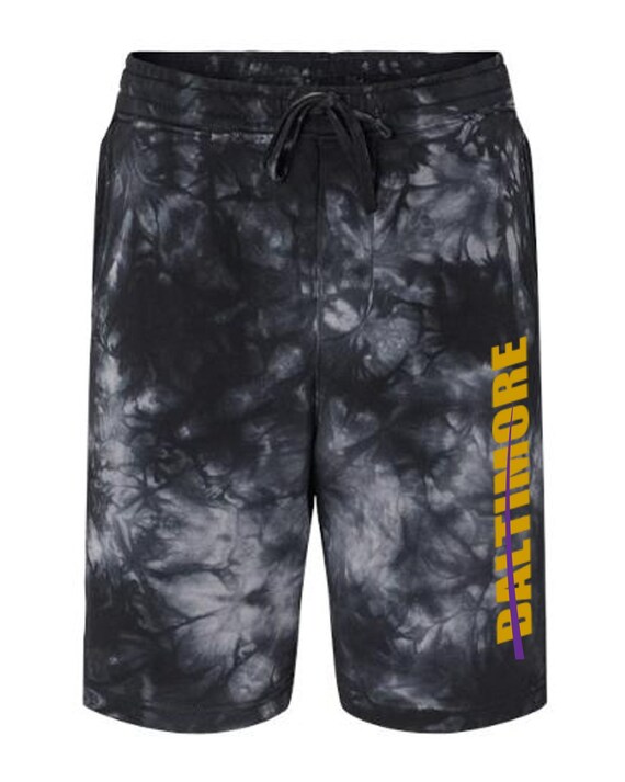 Metro Series Baltimore Shorts * 2 Choices * (Tie-Dyed Black and Solid Black) Both with Pockets Mens Sizes Small - 2XL