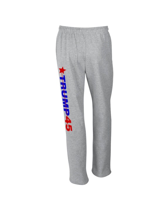 Limited Edition Donald Trump 45th President Sweatpants Gray Mens Sizes Small Thru X-large