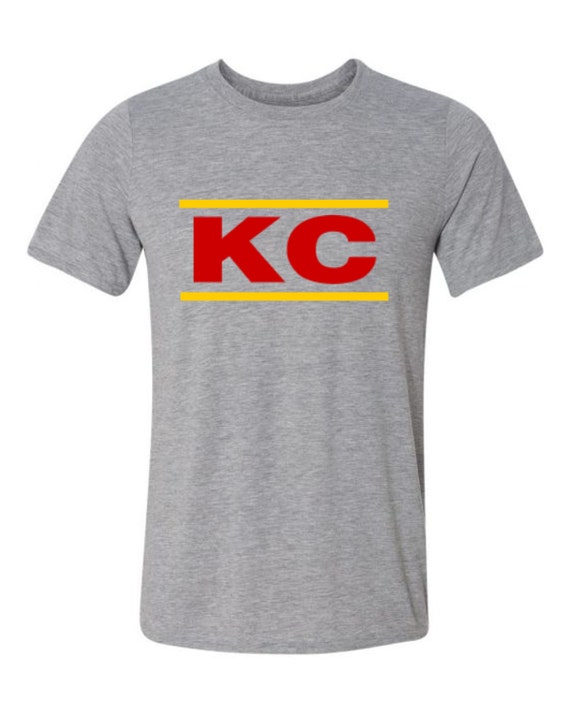 Kansas City T Shirt His And/Or Hers Matching Design Gray Sizes Small Thru 2XL