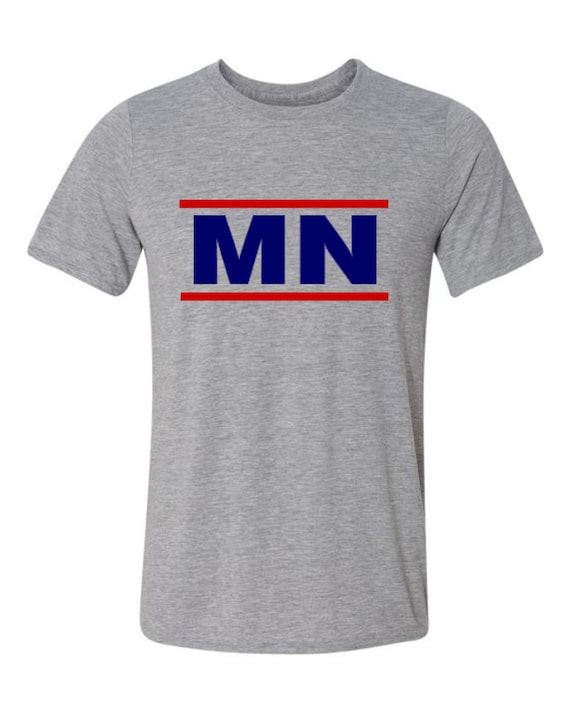 Minnesota T Shirt His And/Or Hers Matching Design Gray/Dark Blue/Red Sizes Small Thru 2XL
