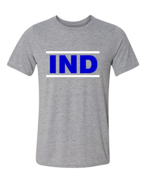 Indianapolis T Shirt His And/Or Hers Matching Design Gray Sizes Small Thru 2XL