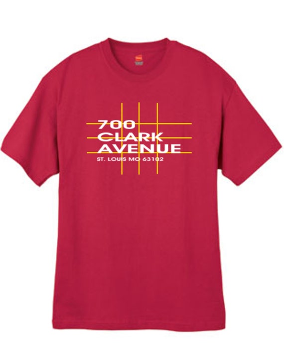 St. Louis Baseball Stadium T Shirt Missouri Red Sizes Small Medium Large X-Large XX-Large