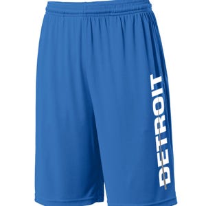 Metro Series Detroit Shorts Royal Blue with Side Pockets Men&#39;s Sizes Small - 2XL Available Free Shipping !!!