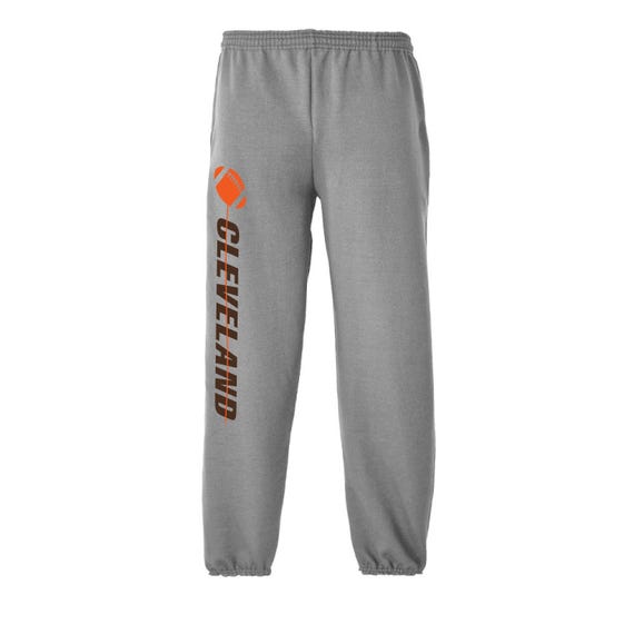 Exclusive Metro Series Cleveland Gray Sweatpants Men's Sizes Small - XX-Large with Side Pockets Free Shipping !!