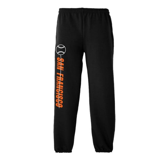 Exclusive Metro Series San Francisco Black Sweatpants DS2 Men's Sizes Small - XX-Large with Side Pockets Free Shipping !!