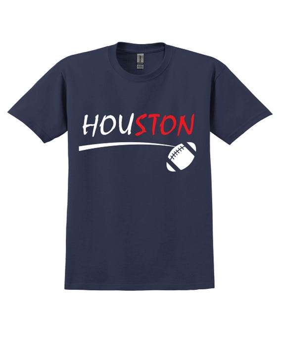 Unique City Series Support Houston Navy Blue T Shirt DS2 Men's Sizes Small thru 2XL Available Free Shipping !!!