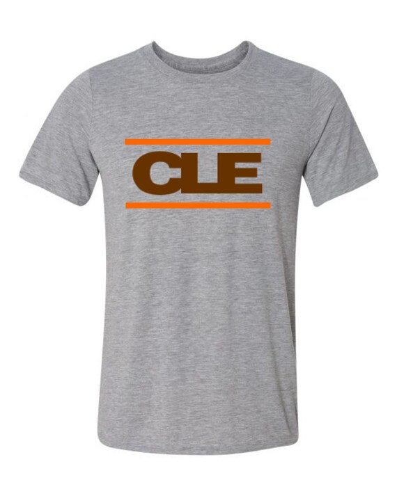 Cleveland T Shirt His And/Or Hers Matching Design Gray Sizes Small Thru 2XL