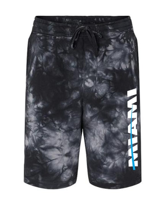 Metro Series Miami Shorts BB1 * 2 Choices * (Tie-Dyed Black and Solid Black) Both with Pockets Mens Sizes Small - 2XL