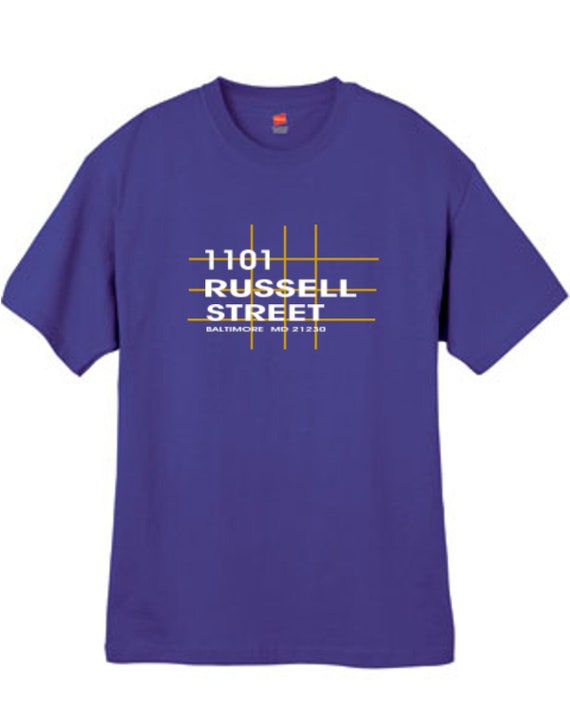 Baltimore Football Stadium T Shirt Maryland Purple Sizes Small Medium Large X-Large XX-Large