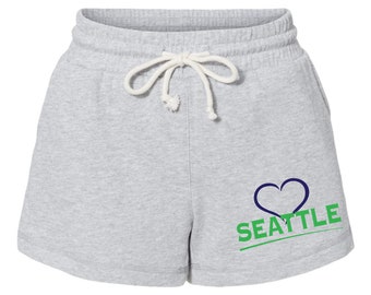 Exclusive Seattle Shorts FB1 Gray Womens Sizes Small Thru 2XL *2 Choices*