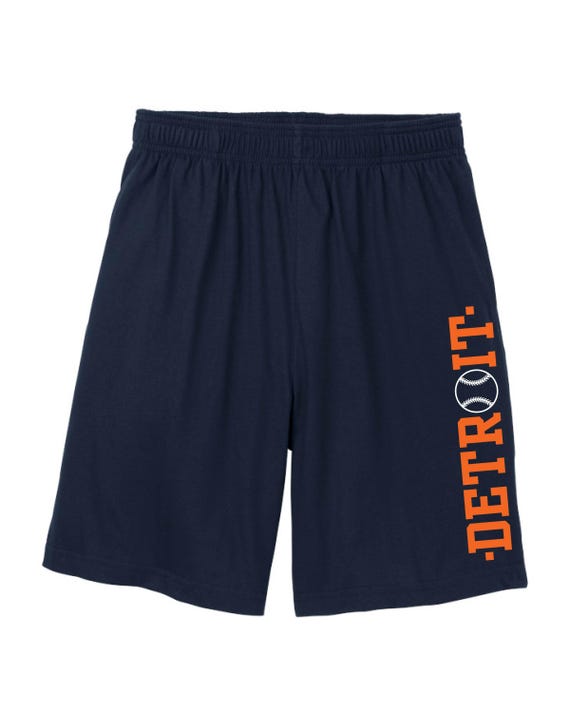 Metro Series Detroit Shorts * 2 Choices * (Solid Navy Blue and Tie-Dyed Navy Blue) Both with Pockets Men's Sizes Small - 2XL