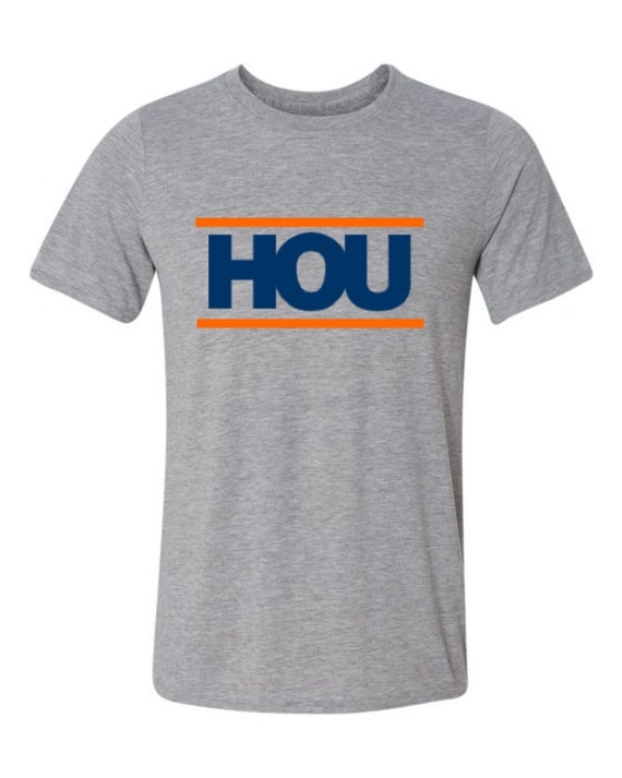 Houston T Shirt His And/Or Hers Matching Design Gray Sizes Small Thru 2XL