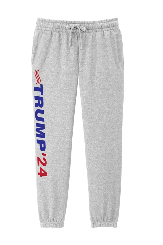 Limited Edition Trump '24 Sweatpants Gray Support Republican Presidential Election Candidate Women's Sizes Small - XX-Large