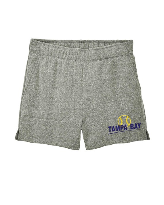 Super Hot !!! Exclusive Metro Series Tampa Bay Shorts with Side Pockets Gray Women's Sizes Small - 2XL