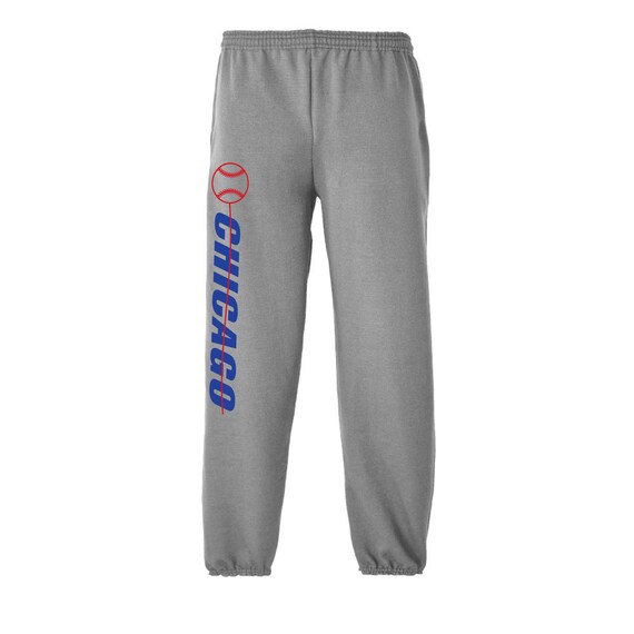 Exclusive Metro Series Chicago Gray Sweatpants Men's Sizes Small - XX-Large with Side Pockets Free Shipping !!