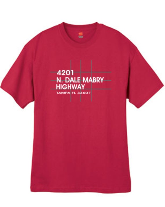 Tampa Football Stadium T Shirt Florida Red Sizes Small Thru 2XL