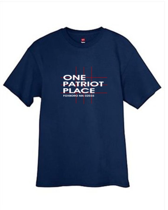 New England Football Stadium T Shirt Boston Navy Blue Sizes Small Medium Large X-Large XX-Large